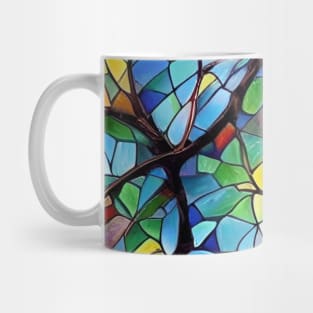 Stained Glass Tree Mug